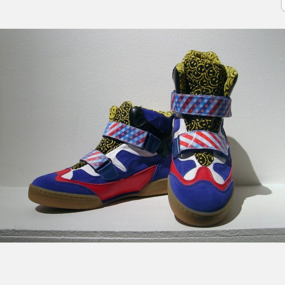 Rare Bernhard willhelm flag strap shoe size 9 disc